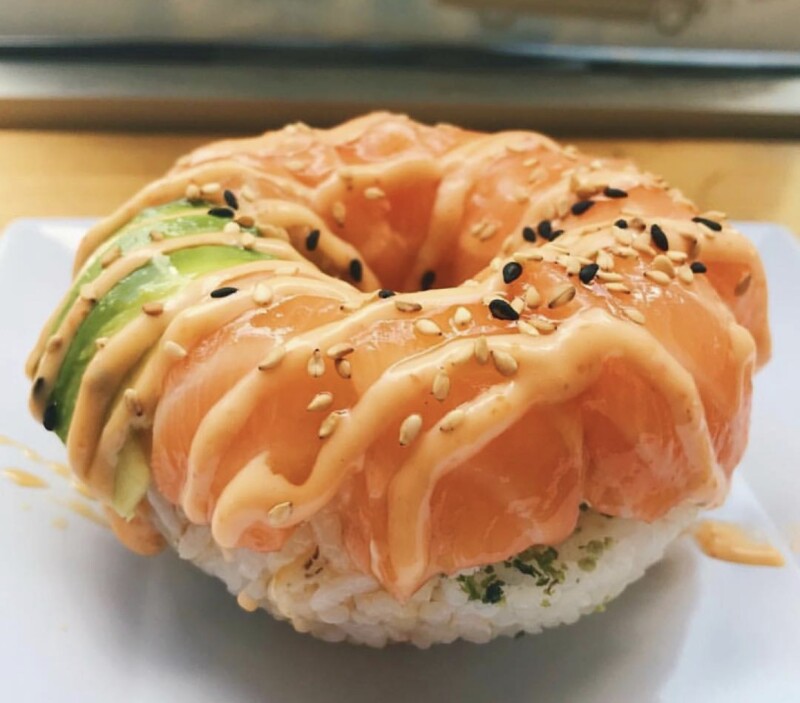 Mini roscas de sushi