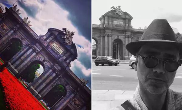 El Potrillo disfrutó de sus días en Madrid a los pies de La Puerta de Alcalá.