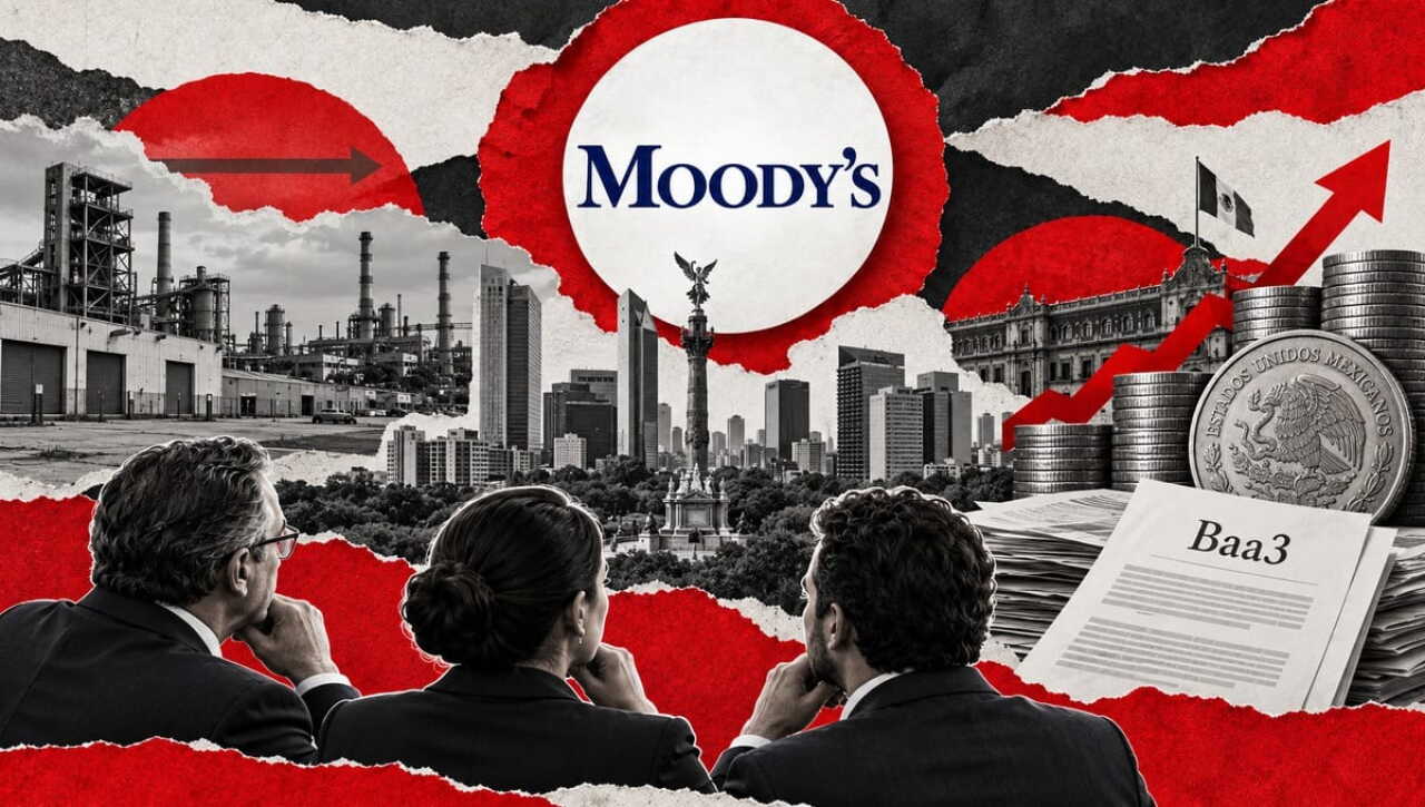 México crece poco y su deuda sube: la combinación que preocupa a Moody's