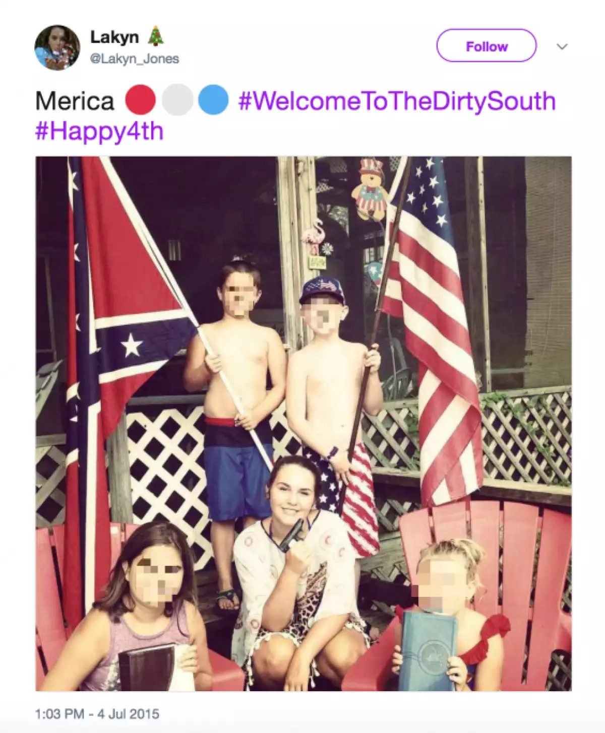 Keaton Jones hermana foto polémica