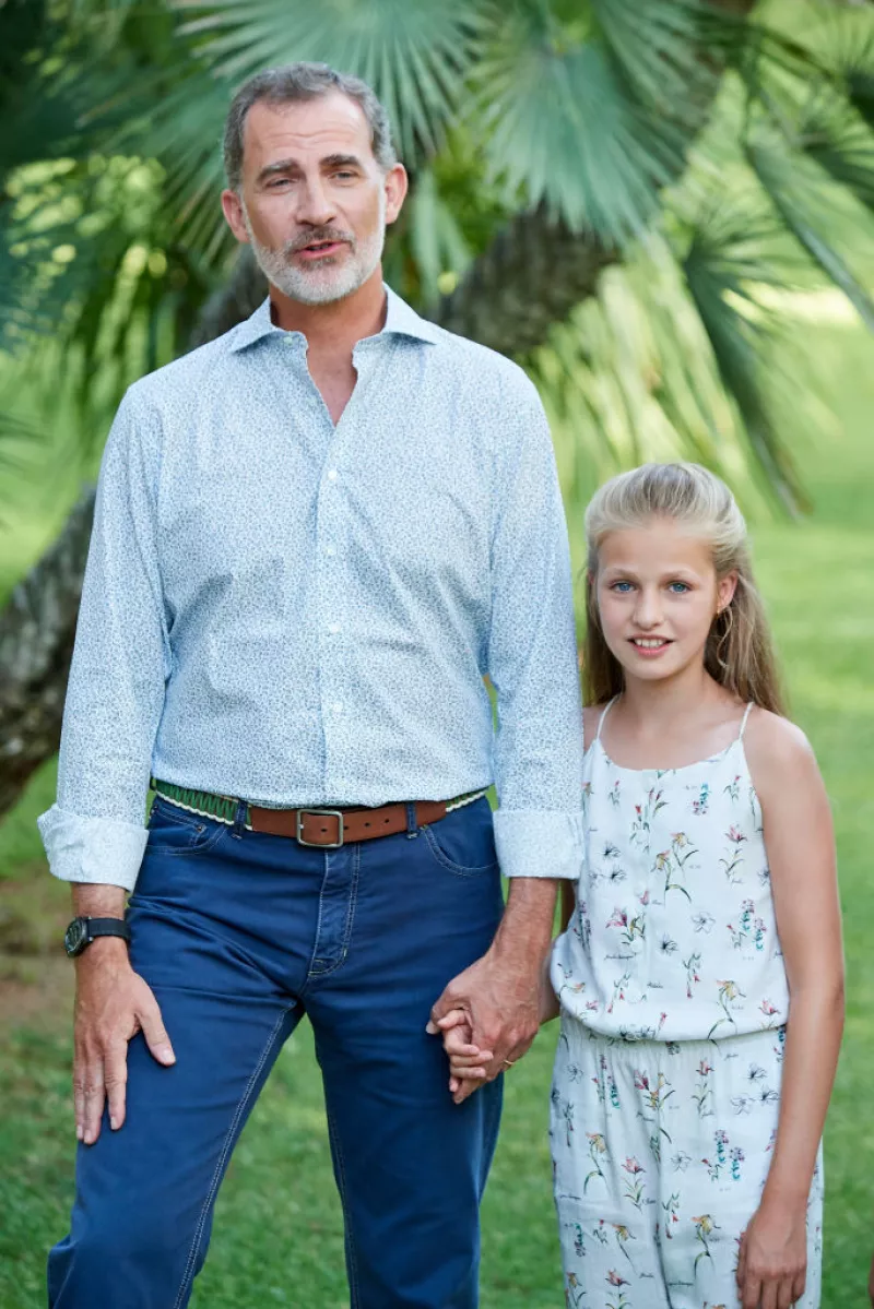 Rey Felipe VI y la princesa Leonor