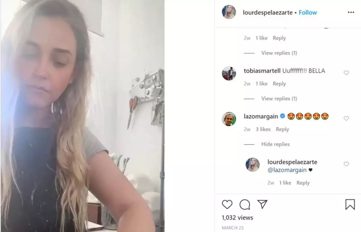 Instagram de Lourdes Peláez.