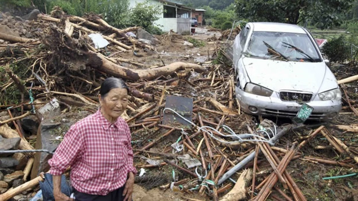Corea del Sur lluvias