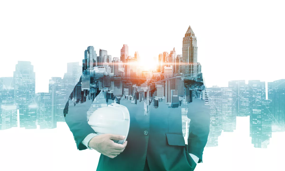 Future building construction engineering project.