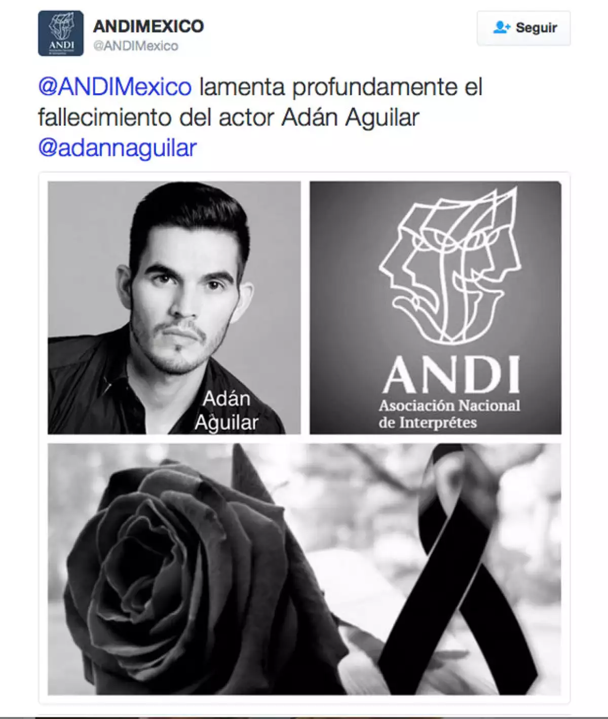 La información fue dada por la Asociación Nacional de Intérpretes.