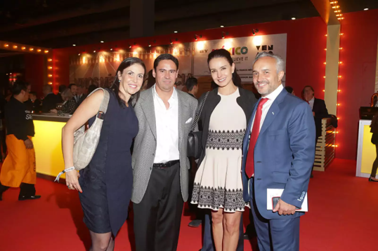 Ana Fuentes, Jaime López, Alejandra Barros y Nicolás Vale