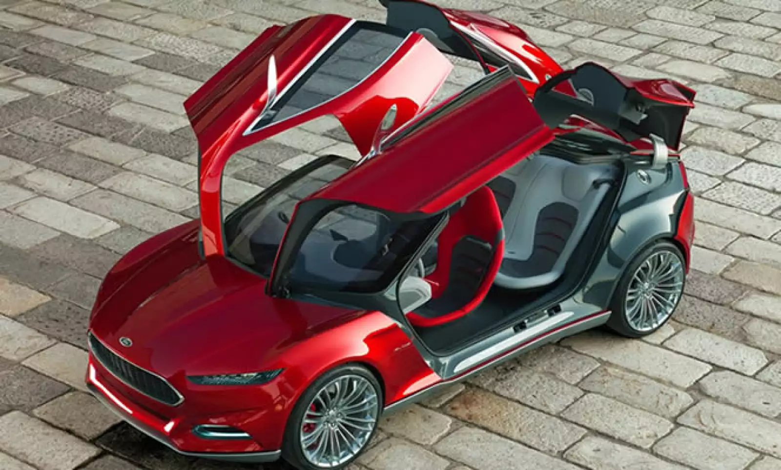 El EVOS Concept es un coupé con cuatro puertas de tipo ‘alas de gaviota’ y cuatro asientos independientes en su interior.