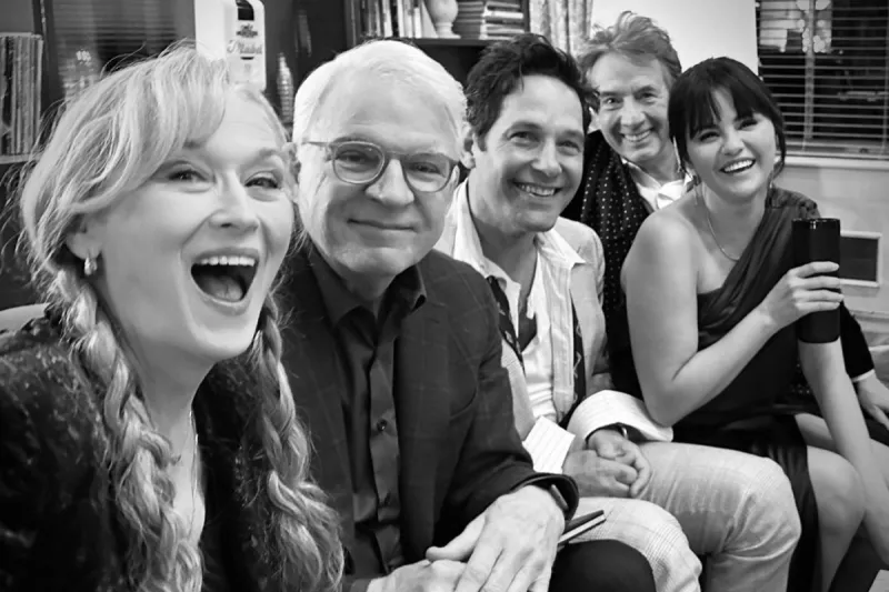 Meryl Streep, Steve Martin, Paul Rudd, Martin Short y Selena Gomez
