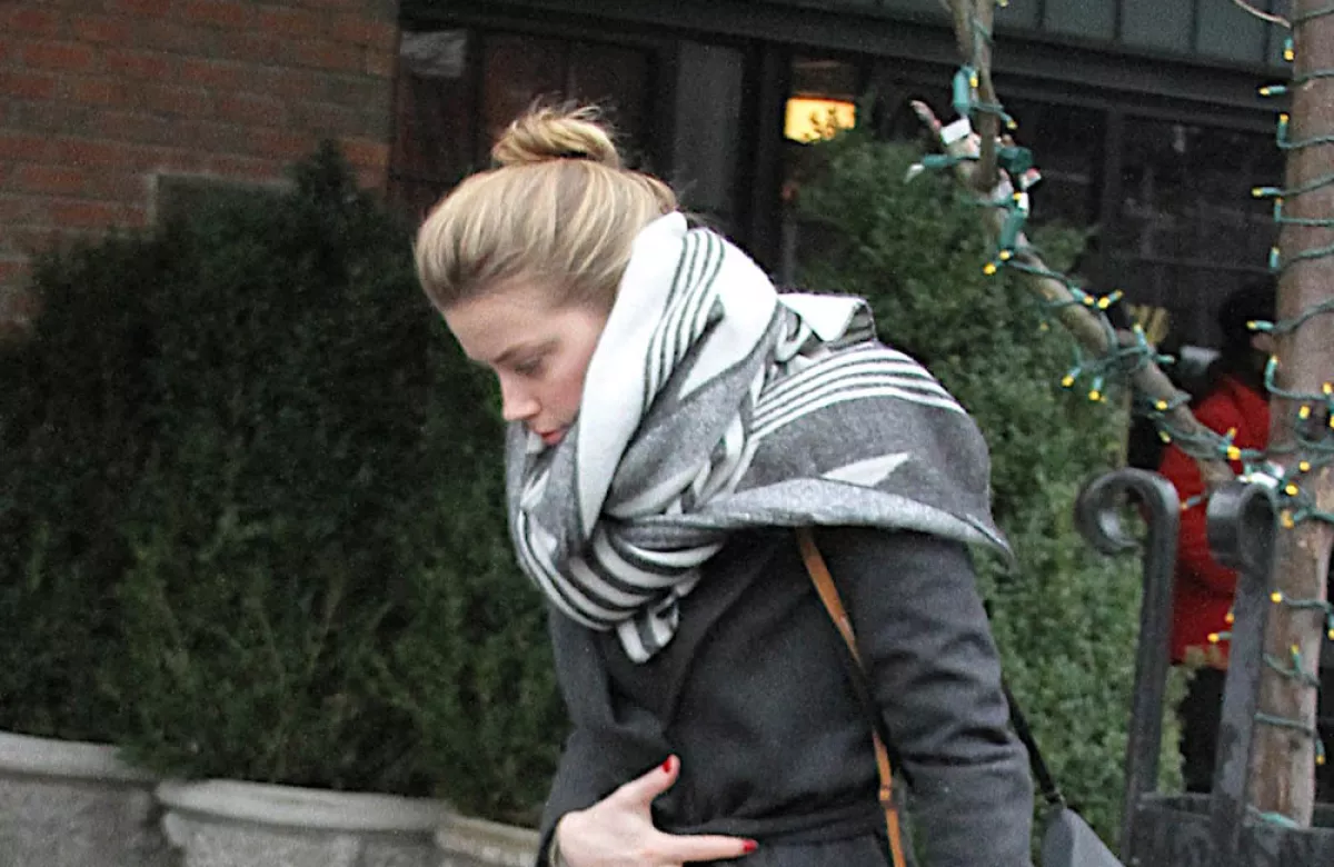 Amber Heard seen in NYC today