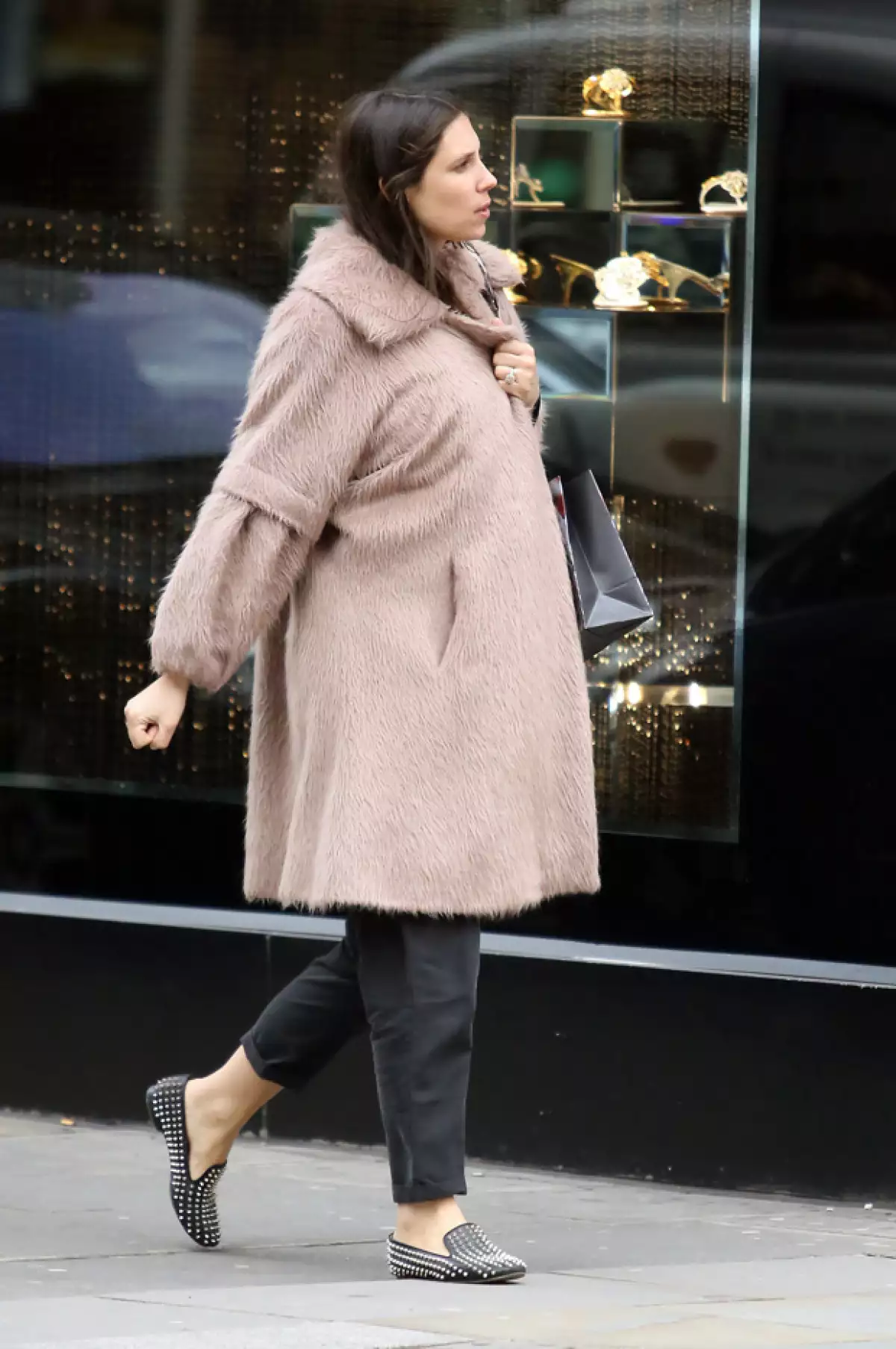 Así se ve Tatiana Santo Domingo en la recta final de su segundo embarazo.