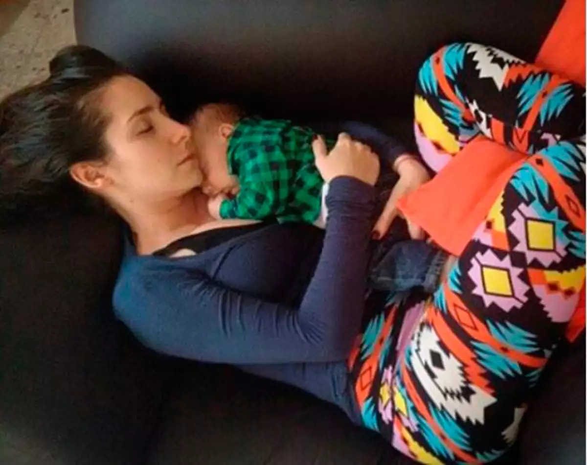 La actriz que espera a su primer hijo al lado de su novio Marcus Ornellas, ya tiene todo el instinto de mamá y así lo muestra en Instagram.