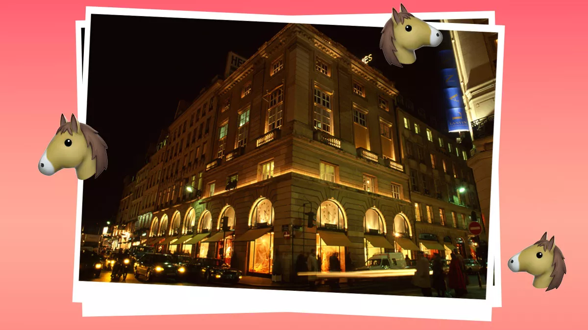 hermes popo caca excremento caballo 