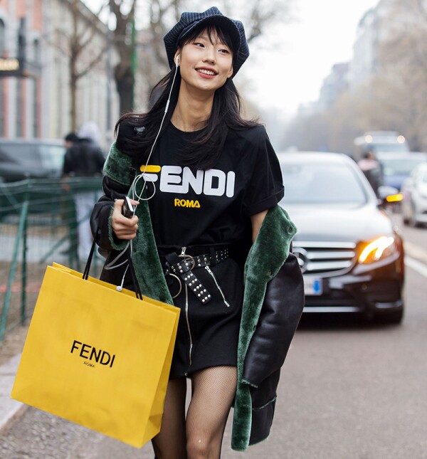 Street Style, Fall Winter 2018, Milan Fashion Week, Italy - 22 Feb 2018