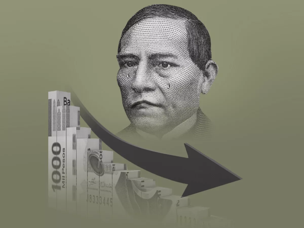 Peso pierde dolar benito juárez
