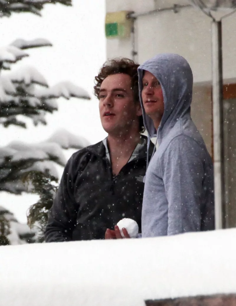 Tom Inskip y el príncipe Harry