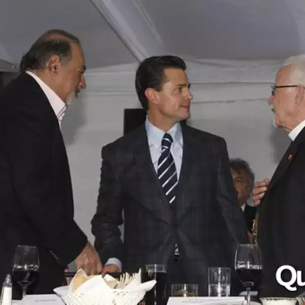 Carlos Slim,Enrique Peña Nieto,Antonio Chedraoui