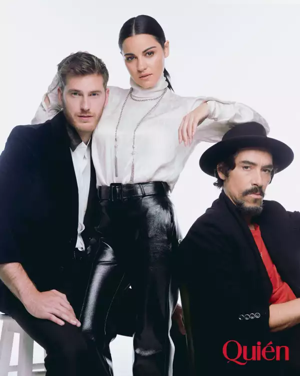 Manuel Vega, Maite Perroni y Óscar Jaenada