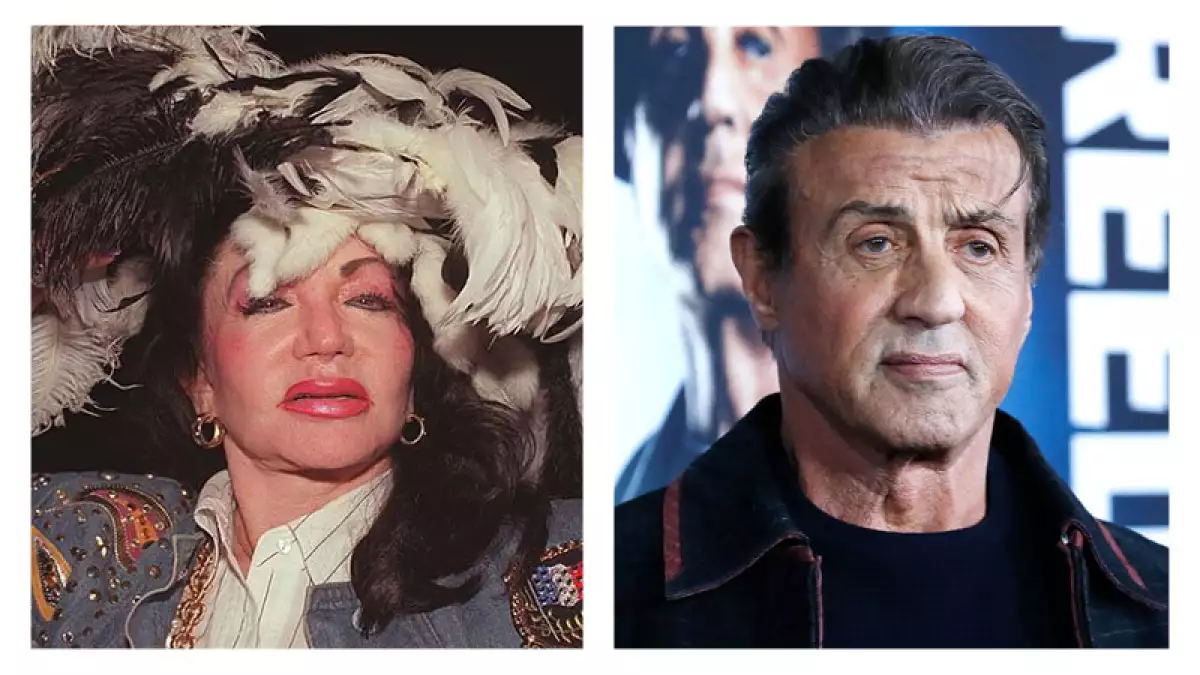 Jackie y Sylvester Stallone