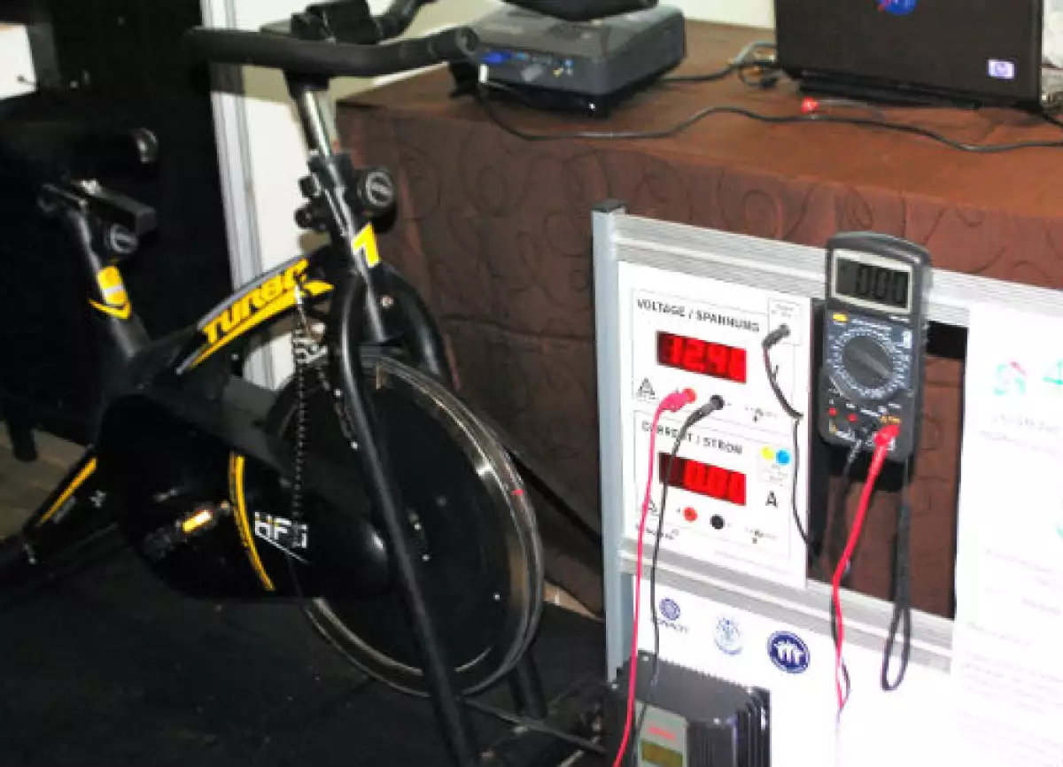 bicicleta generadora de electricidad
