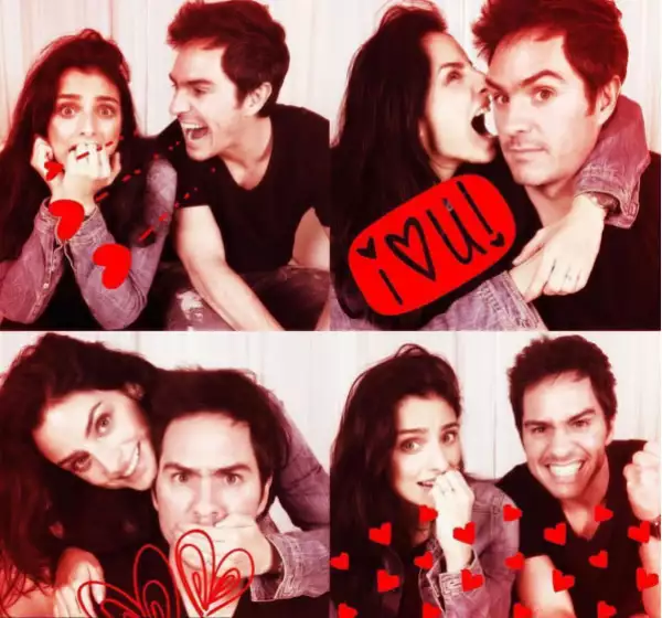 Love birds! Mauricio y Aislinn compartieron su amor con estas divertidas fotografías.