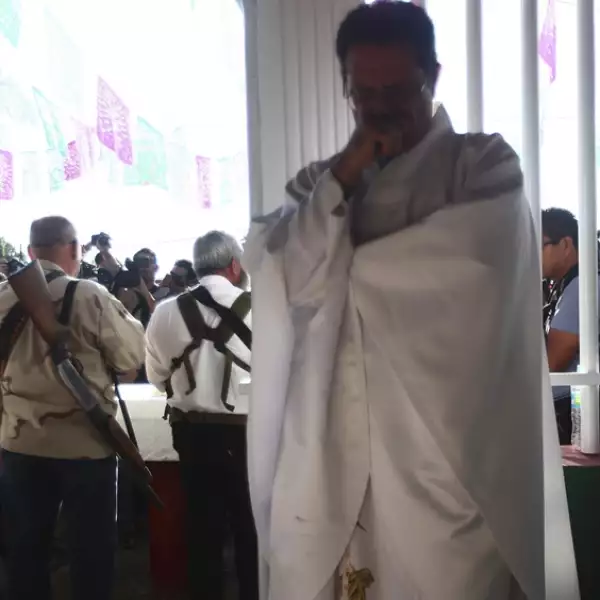 festejo por el primer aniversario de las autodefensas