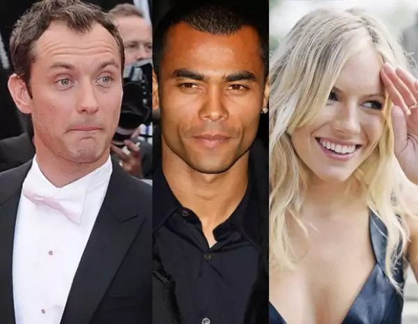 Jude Law, Ashley Cole y Sienna Miller también fueron espiados por el periódico británico.