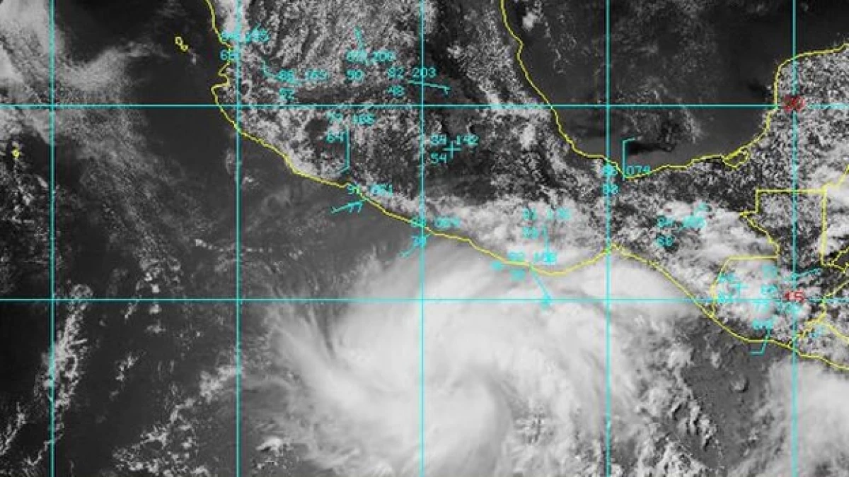 La depresión tropical que se formó este miércoles al sur de México