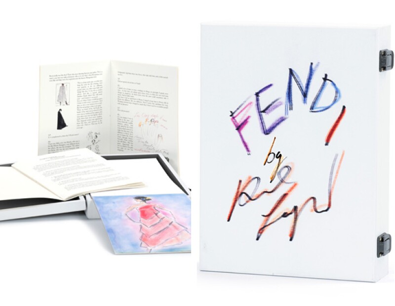 Para coincidir con el 50 aniversario del diseñador como director creativo de la casa romana, se lanzó el libro Fendi by Karl Lagerfeld.