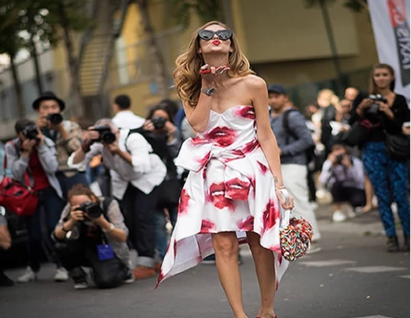 Chiara Ferragni en un diseño de MSGM.