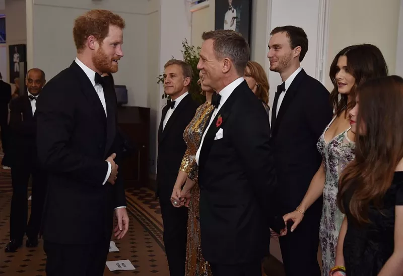 Príncipe Harry y Daniel Craig