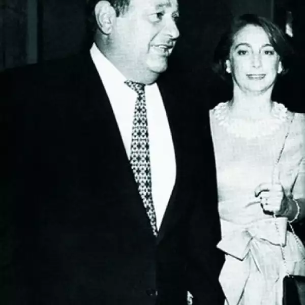 Carlos Slim Helú y su esposa, Soumaya Domit Gemayel.