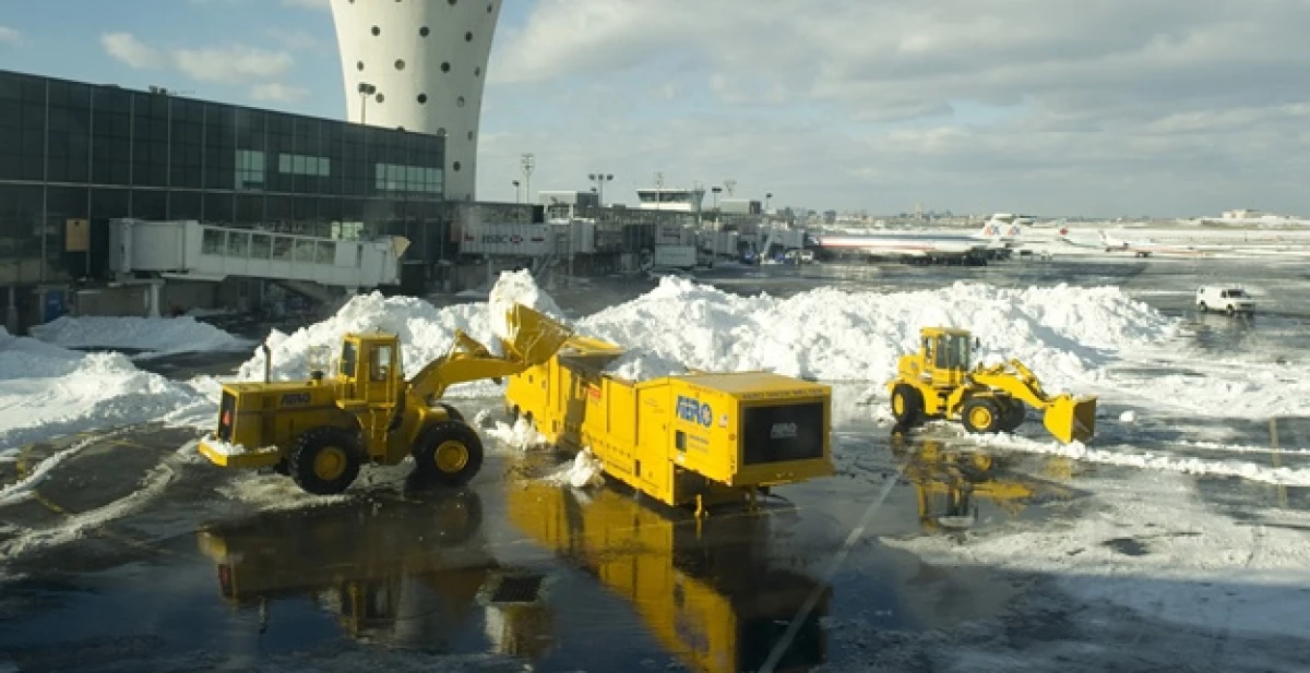 NY nieve aeropuertos