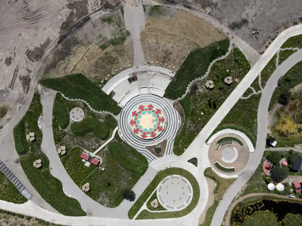 Rehabilitación del Parque Cuitláhuac vista aérea