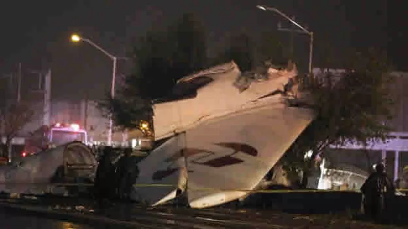 monterrey avionazo avion accidente