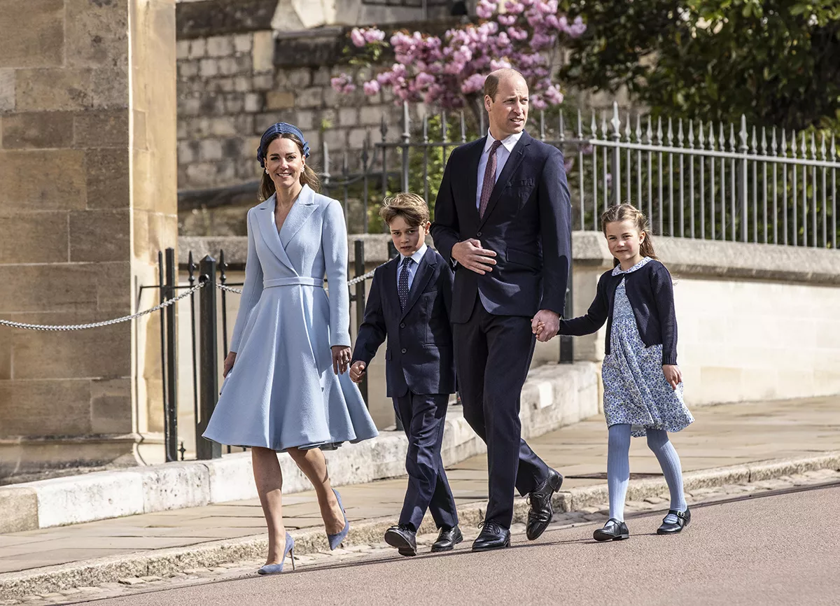 The British Royal Family Attend Easter Service