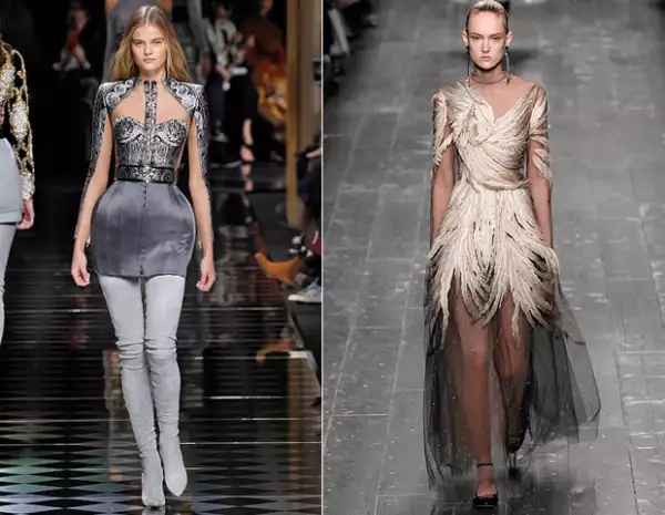 Pasarelas de Valentino y Balmain.