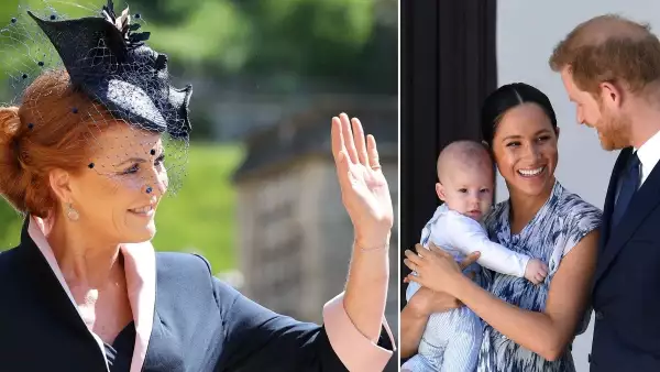 Sarah Ferguson, Meghan Markle, Harry.