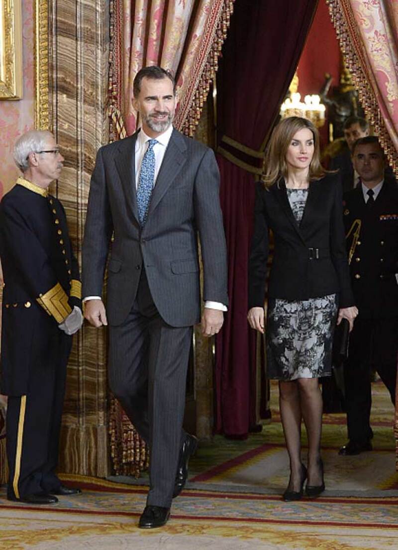 Los reyes combinaron muy bien sus looks.