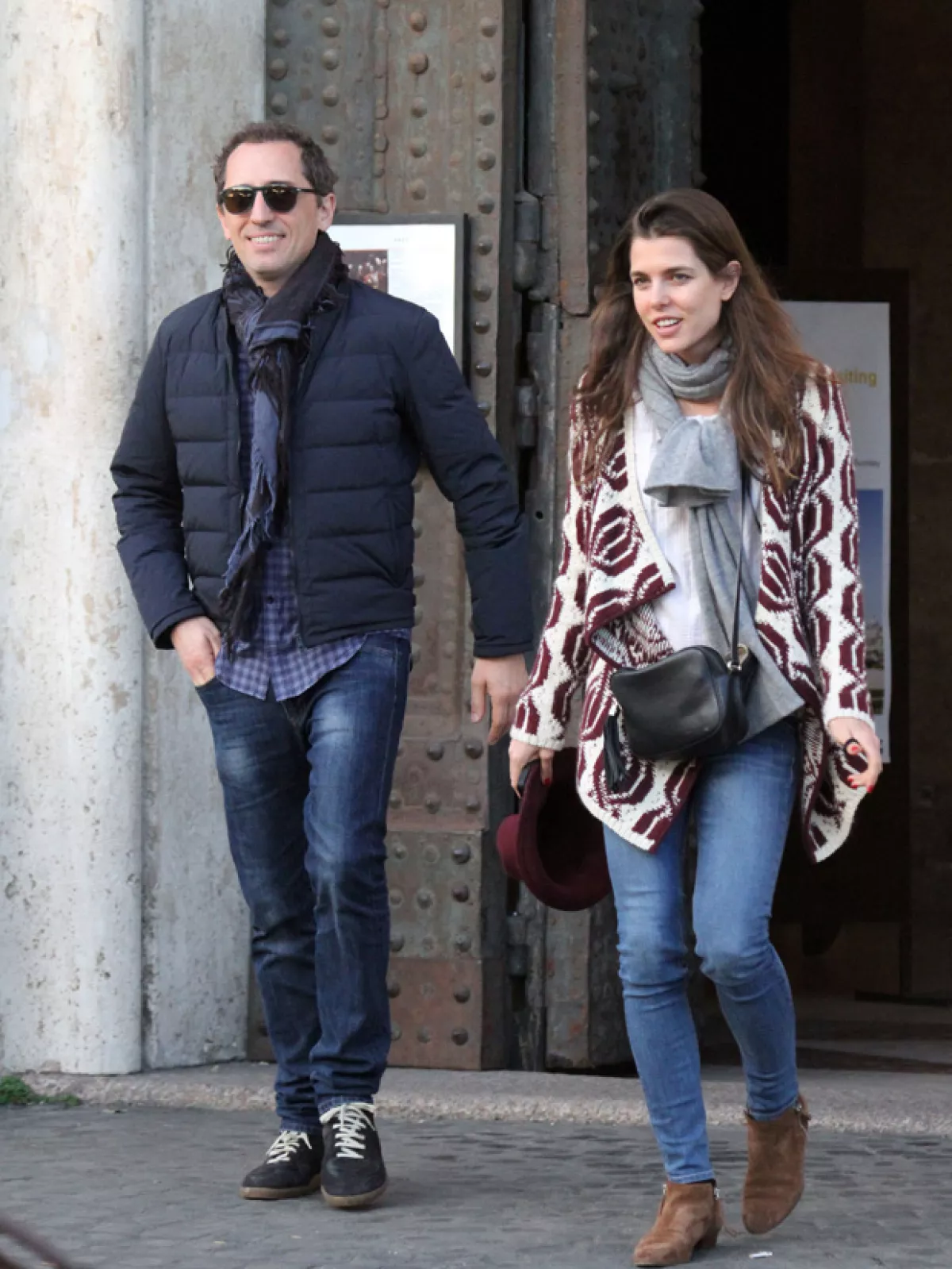 Luego de almorzar entre amigos, la pareja acudió a varios museos para disfrutar de la cultura clásica de la ciudad italiana.