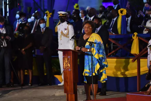 Primera ministra de Barbados, Mia Amor Mottley.