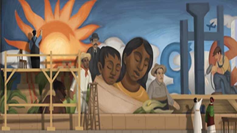 El 8 de diciembre de 2011 se celebró con esta imagen el cumpleaños número 125 del pintor mexicano y esposo de Frida Kahlo.