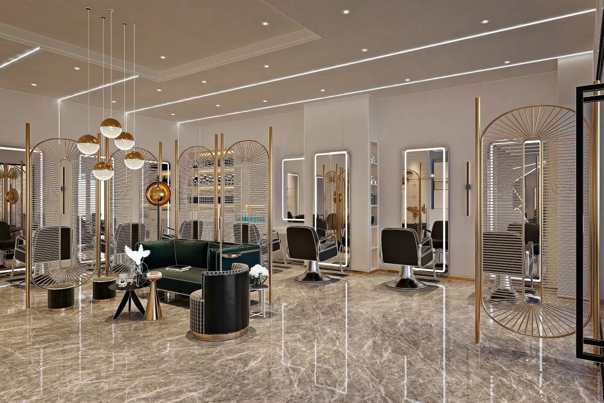 3d render of beauty spa saloon