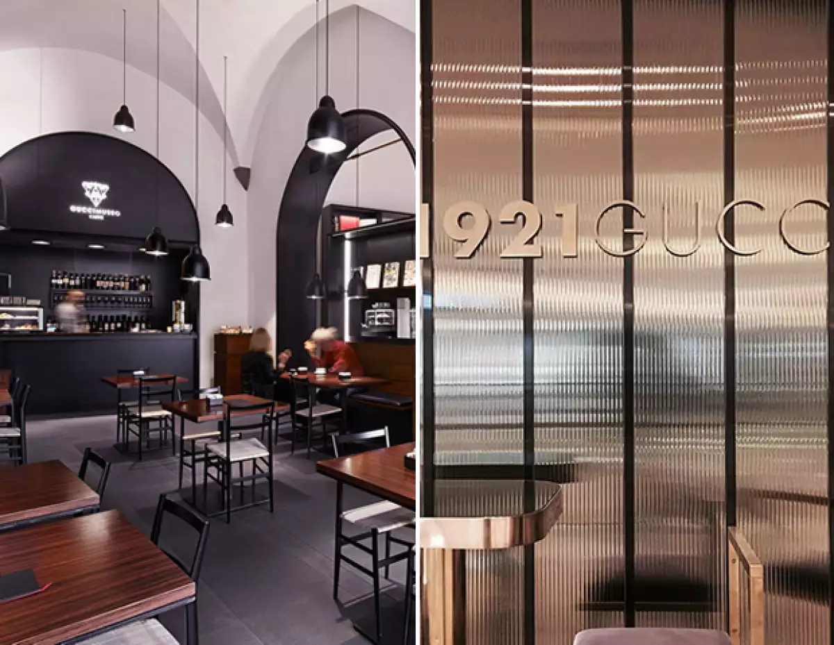 Gucci tiene un café en Florencia y un restaurante en Shanghai.