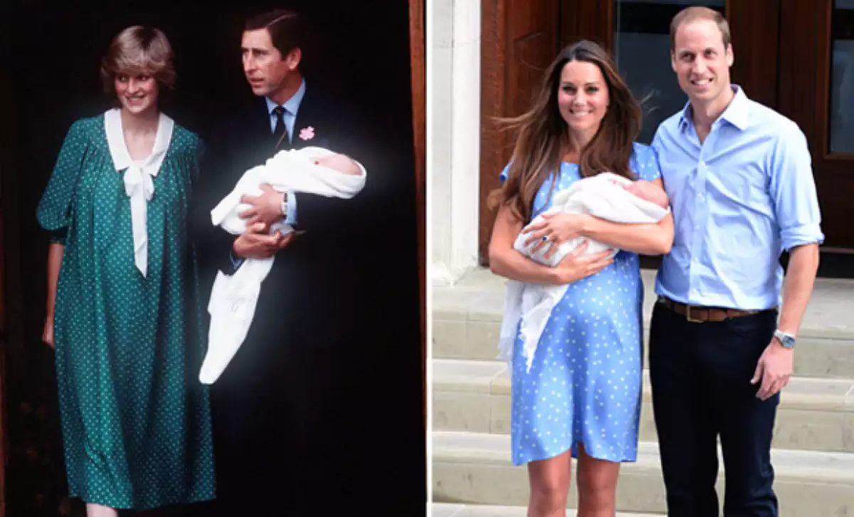 Con la llegada de la princesa, buscamos en el álbum fotográfico de la realeza para recordar la presentación de los momentos en que fueron presentados los príncipes William y Harry.