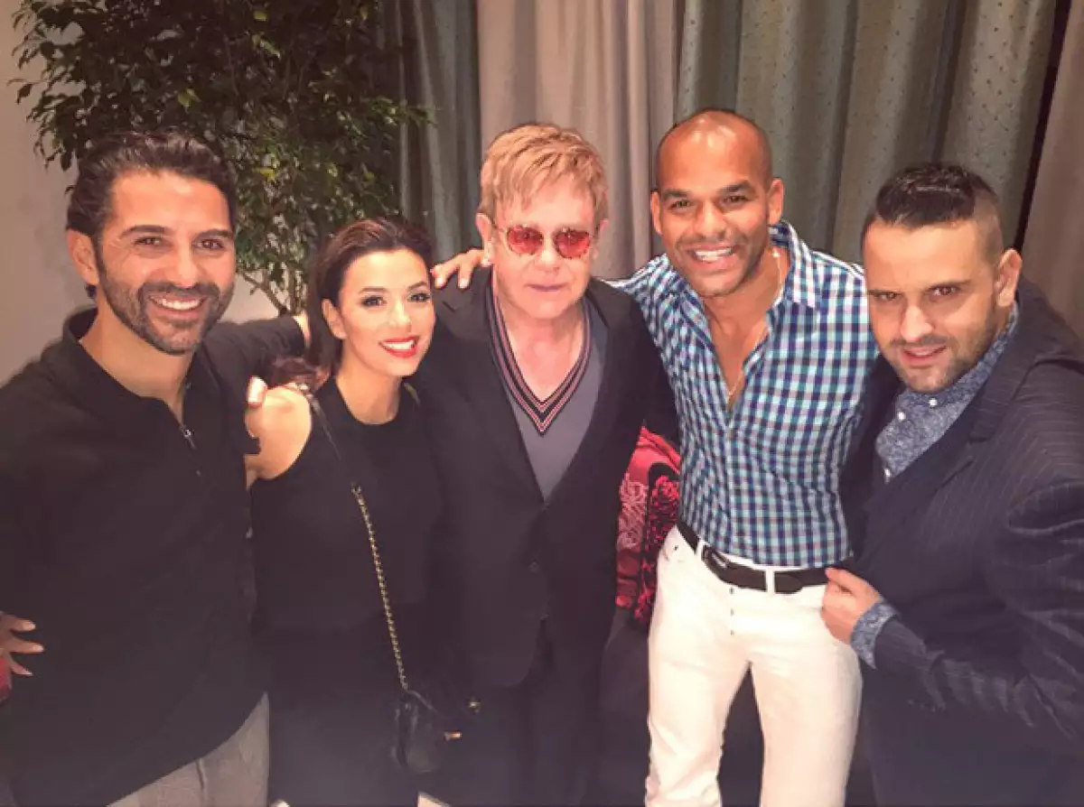 Hace algunos días la actriz se reunió con Elton John durante su paso por Las Vegas.