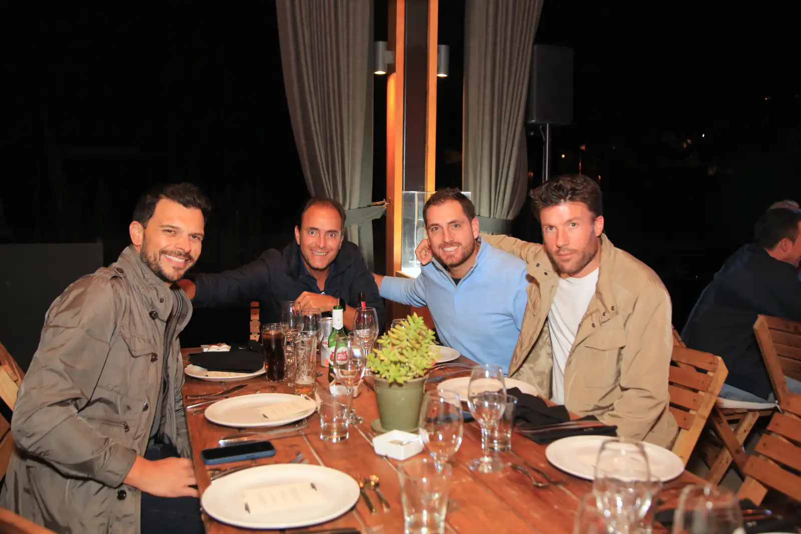 Juan Pablo Piña, Luis Manuel Peralta,  Rodrigo Peralta y Manuel
