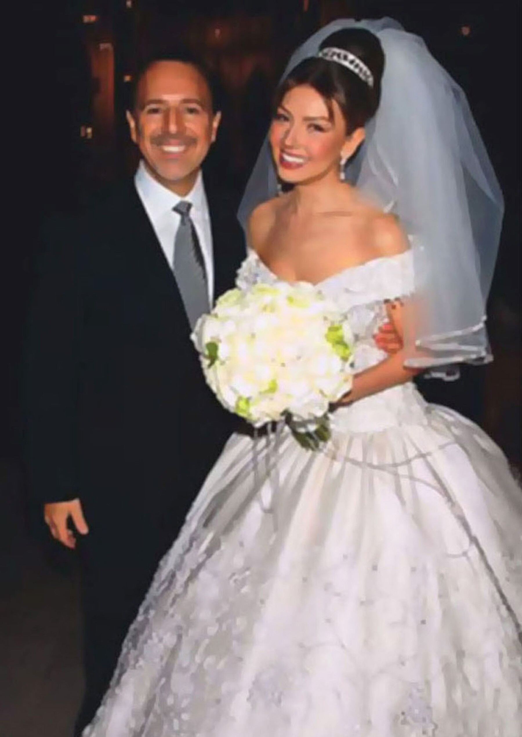 Tommy Mottola y Thalía.