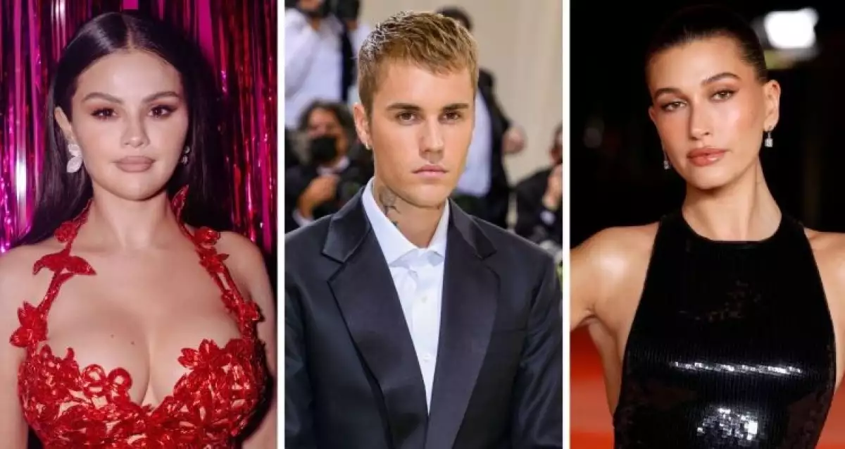Selena Gomez, Justin y Hailey Bieber