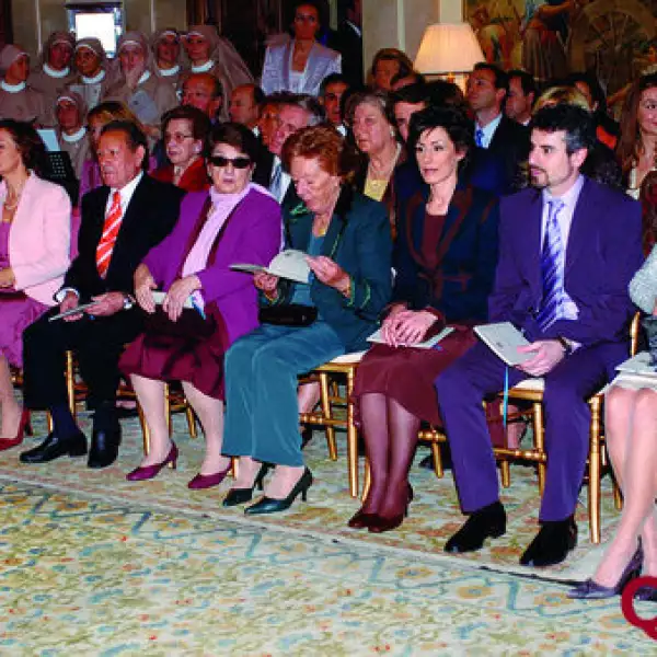 Jesús Ortiz, Paloma Rocasolano, Érika Ortiz Rocasolano, Antonio Vigo Pérez, Telma Ortiz Rocasolano, abuelos de Letizia