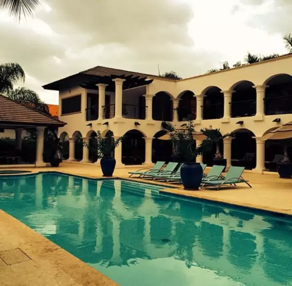 Esta es la residencia que ocuparon él y su novia por unos días.